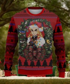 Kyojuro Rengoku Kimetsu No Yaiba Mc Thanksgiving Ugly Christmas Sweater For Men Women