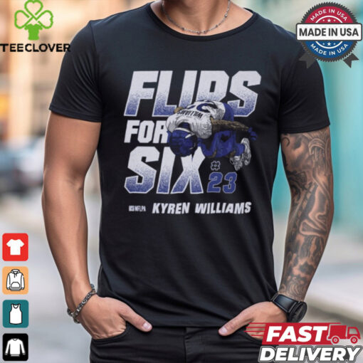 Kyren Williams #23 Los Angeles Rams NFL Flip For Six t hoodie, sweater, longsleeve, shirt v-neck, t-shirt