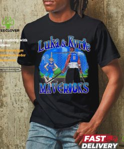 Kyrie Irving and Luka Doncic Dallas Mavericks X Luffy And Zoro One Piece Shirt