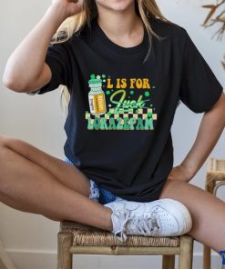 L is for lorazepam st patrick’s day nurse pharmacist crna T shirt