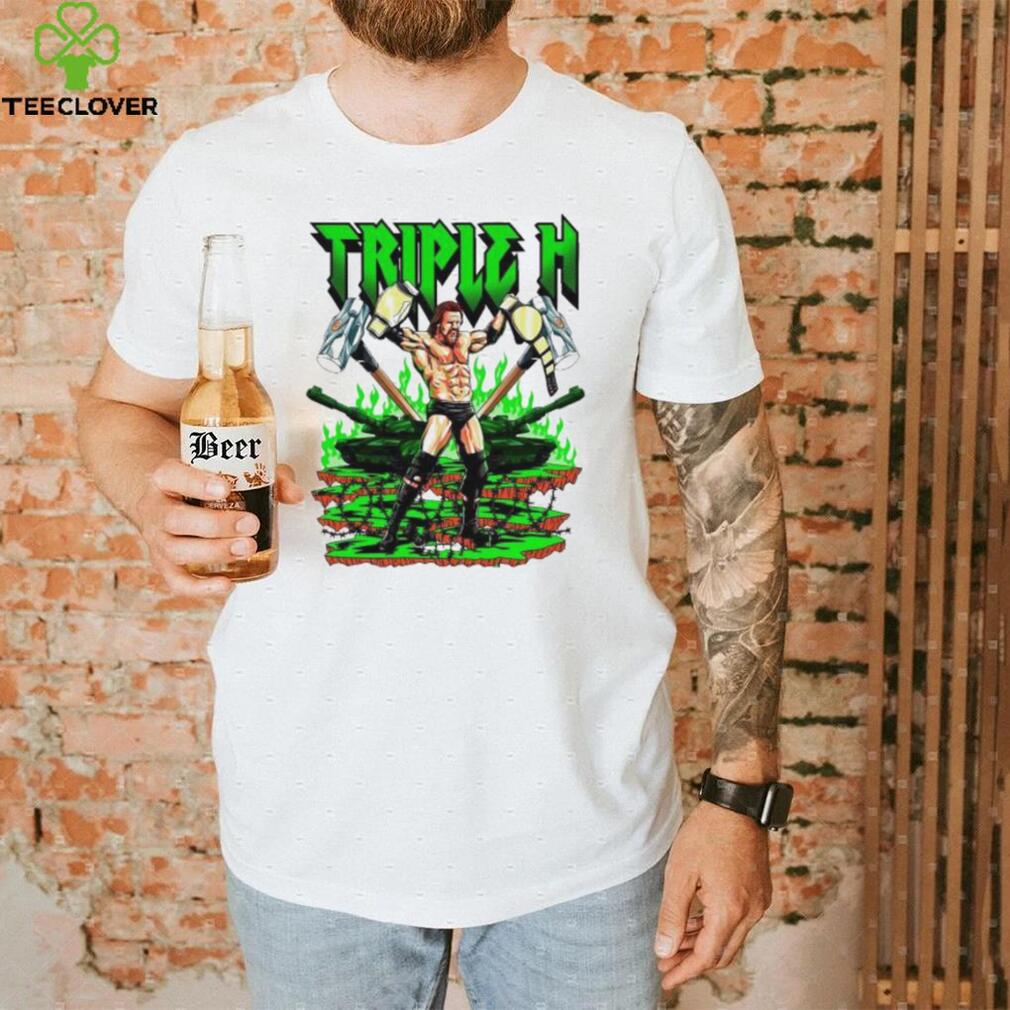 Triple H WWE cartoon graphic shirt Triple H WWE cartoon graphic shirt