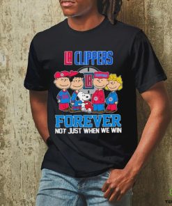 LA Clippers X Peanuts Characters Forever Not Just When We Win Shirt