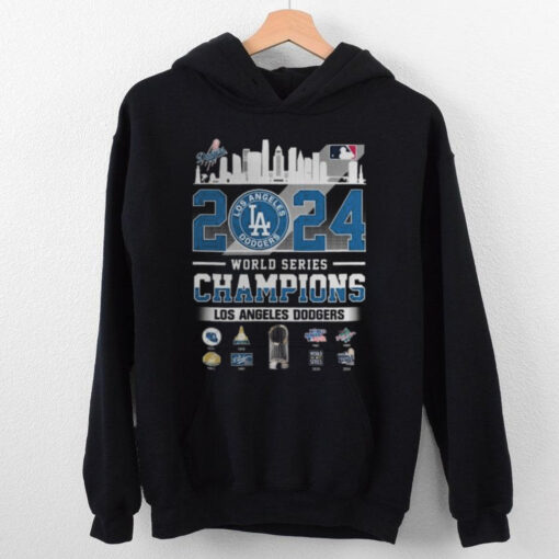 LA Dodgers 8 Time World Series Champs 2024 Commemorative Shirt