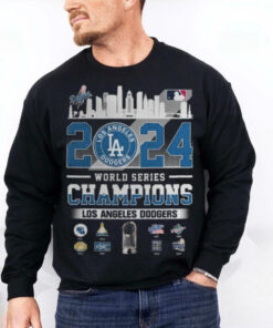 LA Dodgers 8 Time World Series Champs 2024 Commemorative Shirt