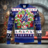 LA Dodgers Gnome Peace Sign Christmas Ugly Sweater