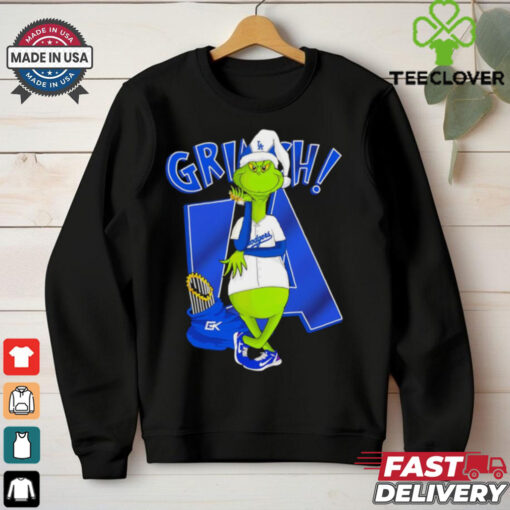 LA Dodgers Mamba Grinch Santa trophy shirt