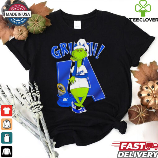LA Dodgers Mamba Grinch Santa trophy shirt