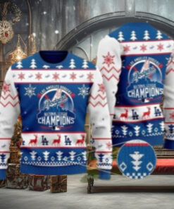 LA Dodgers National League Champions Ugly Xmas Sweater