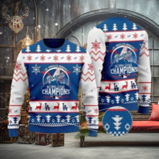 LA Dodgers National League Champions Ugly Xmas Sweater