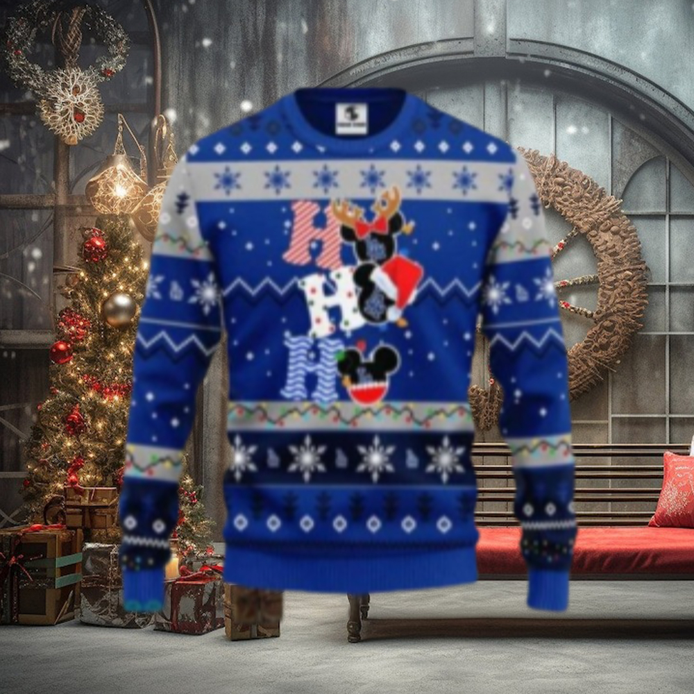 LA Dodgers Snowflake Mickey Christmas Ugly Sweater LA Dodgers Snowflake Mickey Christmas Ugly Sweater