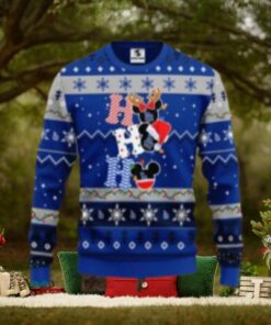 LA Dodgers Snowflake Mickey Christmas Ugly Sweater
