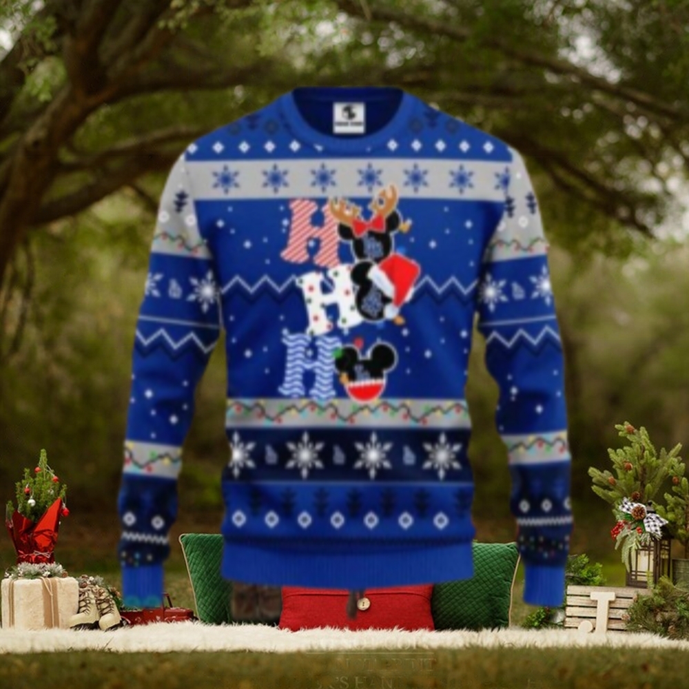LA Dodgers Snowflake Mickey Christmas Ugly Sweater LA Dodgers Snowflake Mickey Christmas Ugly Sweater