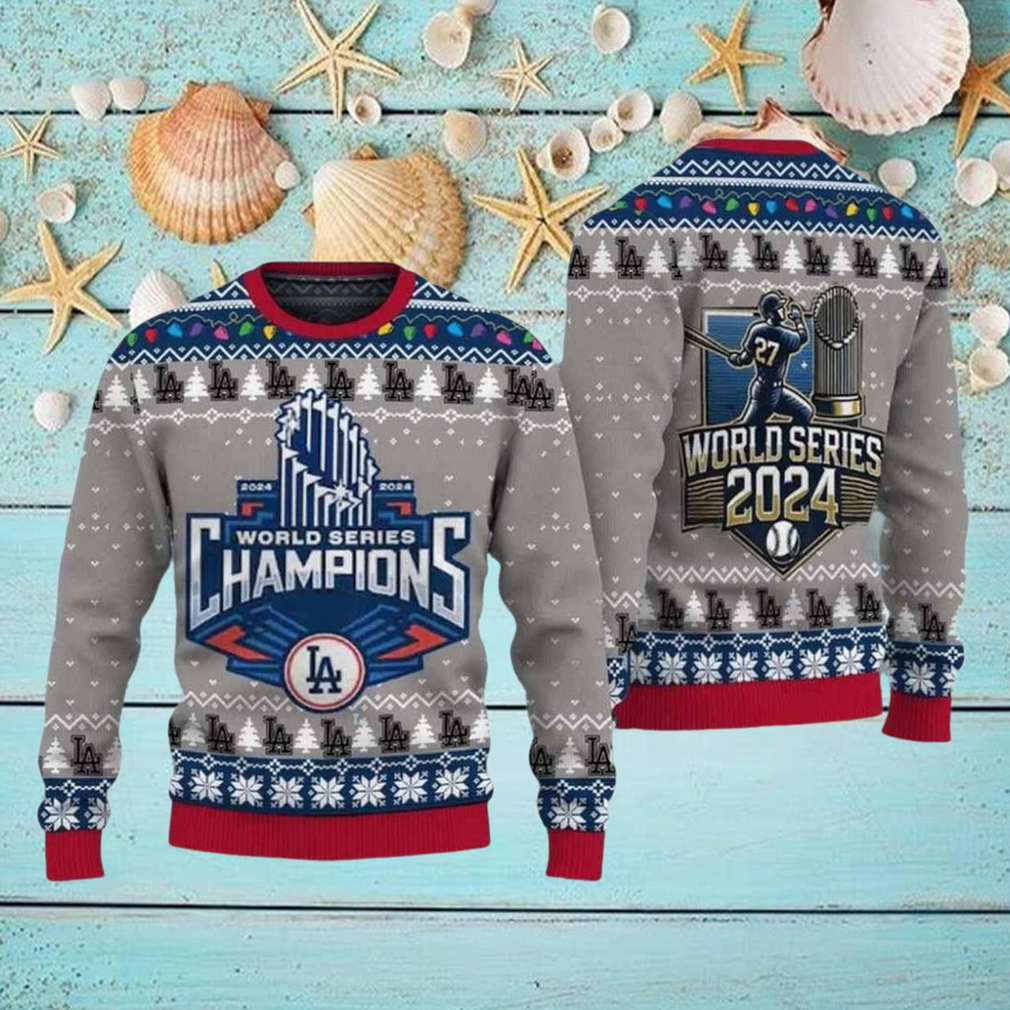 LA Dodgers World Series 2024 Ugly Christmas Sweater LA Dodgers World Series 2024 Ugly Christmas Sweater