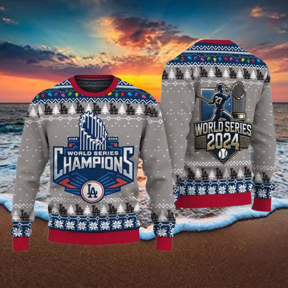 LA Dodgers World Series 2024 Ugly Christmas Sweater LA Dodgers World Series 2024 Ugly Christmas Sweater