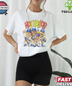 LA Dodgers hot hot hot caricature shirt 1 LA Dodgers hot hot hot caricature shirt