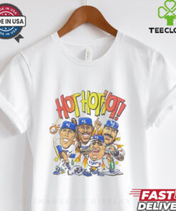 LA Dodgers hot hot hot caricature shirt 2 LA Dodgers hot hot hot caricature shirt