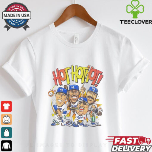 LA Dodgers hot hot hot caricature shirt