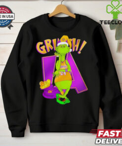 LA Lakers Mamba Grinch Santa NBA championship rings trophy shirt