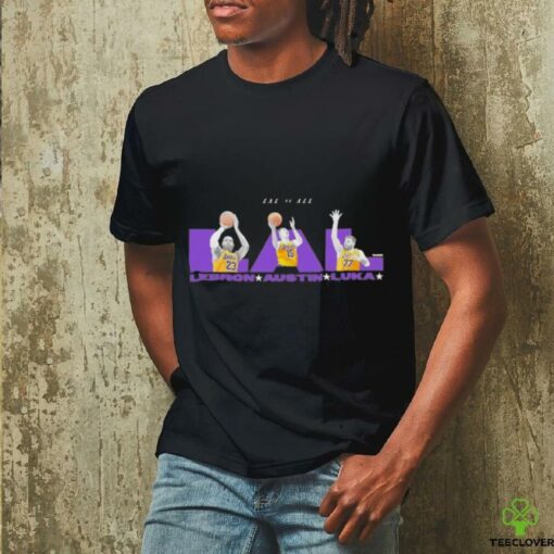 LA Lakers vs all LAL LeBron Austin Luka shirt