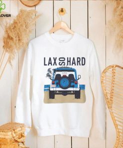 LAX SO HARD Adult Beach Jeep Lacrosse T Shirt