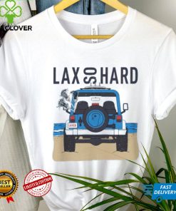 LAX SO HARD Adult Beach Jeep Lacrosse T Shirt