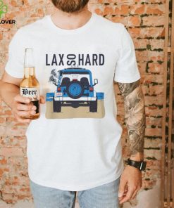 LAX SO HARD Adult Beach Jeep Lacrosse T Shirt