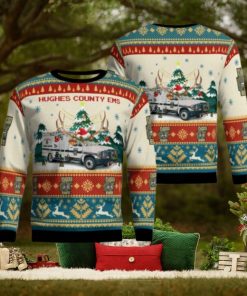 Hughes County EMS AOP UGLY Sweater Christmas Season Gift
