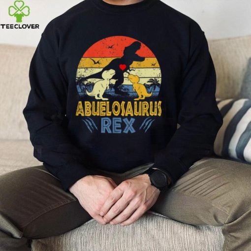 Abuelo saurus T Rex Dinosaur Abuelo 2 kids Family Matching T Shirt