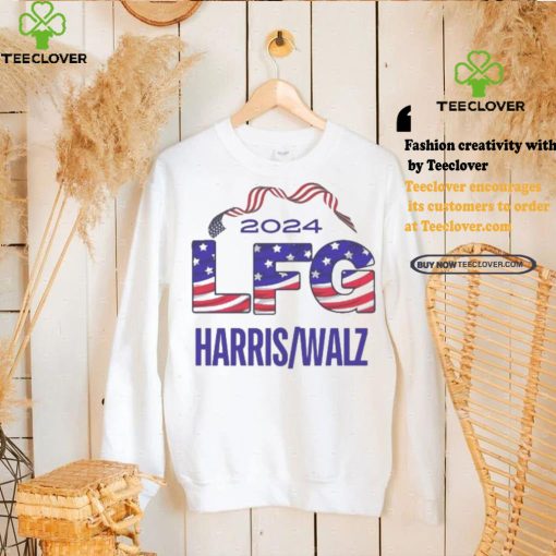 LFG Kamala Harris Walz 2024 President America Flag T shirt