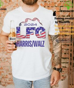 LFG Kamala Harris Walz 2024 President America Flag T shirt
