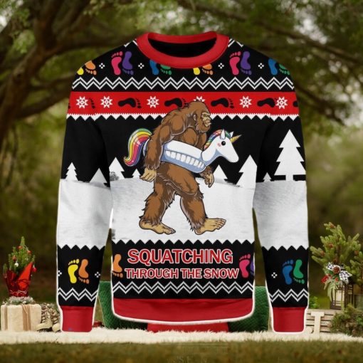 LGBT Bigfoot Ugly Christmas Sweater Xmas Gift Men And Women Christmas Sweater