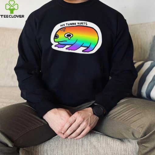 LGBT Frog my Tummy hurts art hoodie, sweater, longsleeve, shirt v-neck, t-shirt