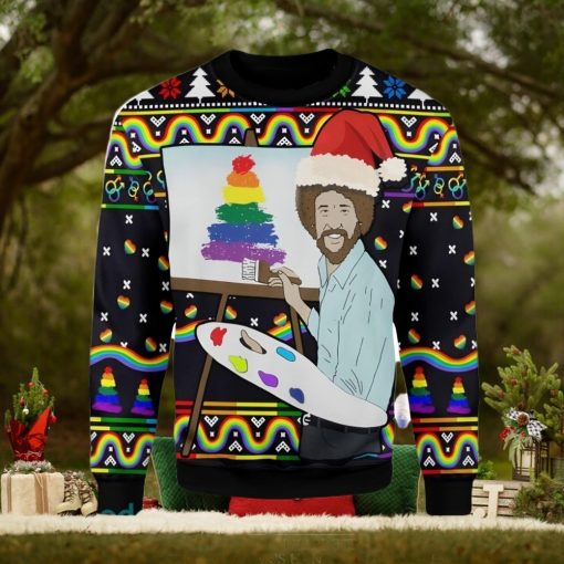 LGBT Painting Ugly Christmas Sweater Xmas Gift Men And Women Christmas Sweater
