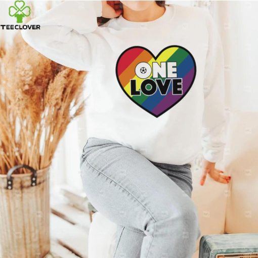 LGBT Pride heart One Love soccer World Cup 2022 hoodie, sweater, longsleeve, shirt v-neck, t-shirt
