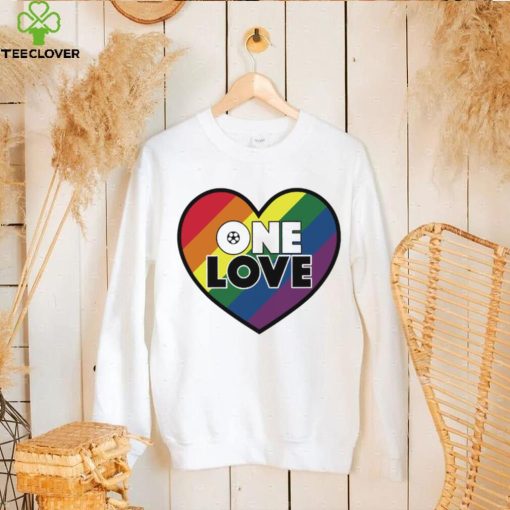 LGBT Pride heart One Love soccer World Cup 2022 hoodie, sweater, longsleeve, shirt v-neck, t-shirt