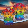 Coors Light Beer Hawaiian Shirt Drawing Pattern