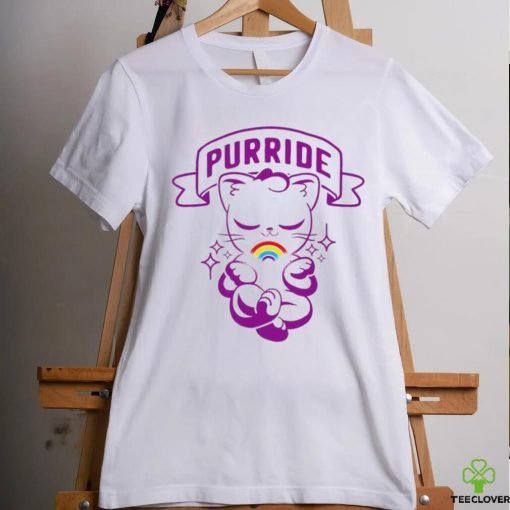 LGBT Rainbow cat Purride logo hoodie, sweater, longsleeve, shirt v-neck, t-shirt