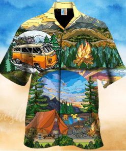 LIFE IS BEST WHEN YOURE CAMPING COLORFUL UNIQUE DESIGN UNISEX HAWAIIAN SHIRT FOR MEN AND WOMEN DHC17062411