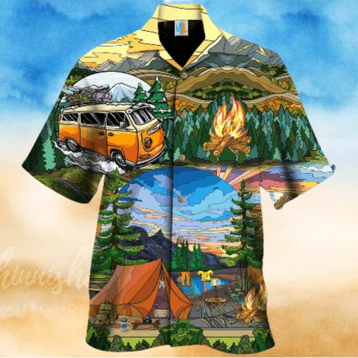 LIFE IS BEST WHEN YOURE CAMPING COLORFUL UNIQUE DESIGN UNISEX HAWAIIAN SHIRT FOR MEN AND WOMEN DHC17062411