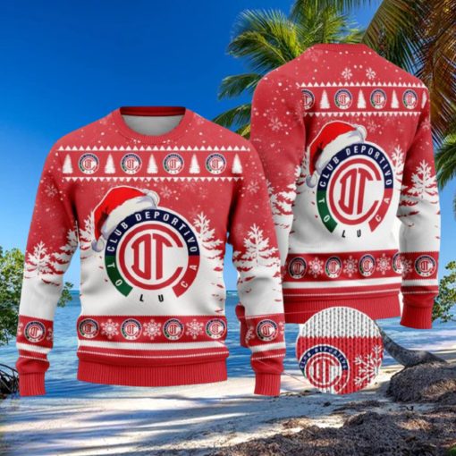 LIGA MX Deportivo Toluca Special Christmas Ugly Sweater Printed New Gift For Men And Women