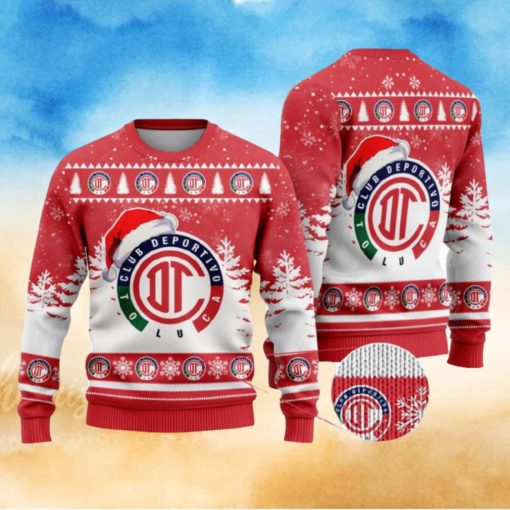 LIGA MX Deportivo Toluca Special Christmas Ugly Sweater Printed New Gift For Men And Women