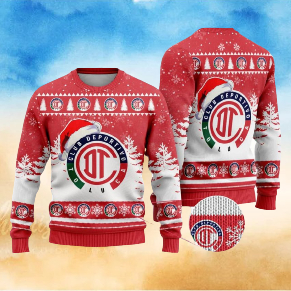 LIGA MX Atletico San Luis Special Christmas Ugly Sweater Design