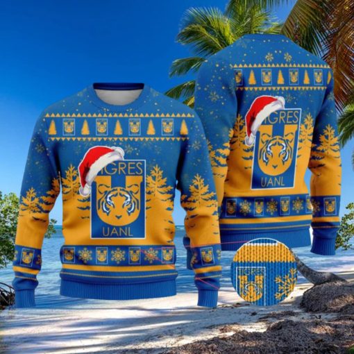 LIGA MX Tigres UANL Special Christmas Ugly Sweater Printed New Gift For Men And Women