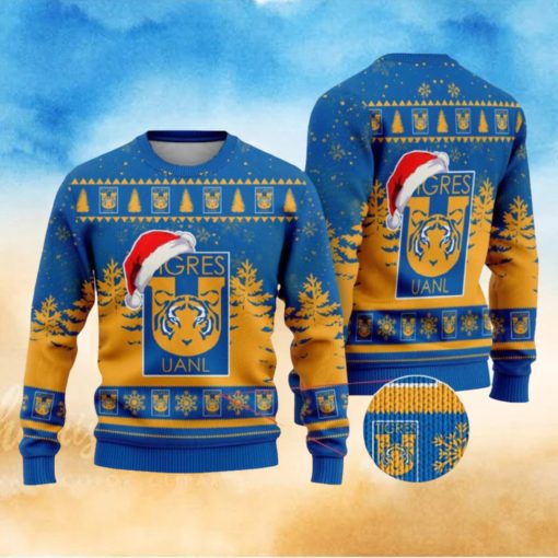 LIGA MX Tigres UANL Special Christmas Ugly Sweater Printed New Gift For Men And Women