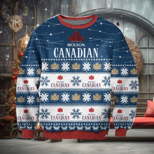 Molson Canadian 3D Ugly Christmas Sweater Christmas Gift