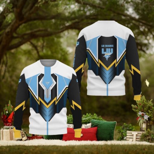 LIU Sharks Trend Unisex American Football Ugly Christmas Sweater Men And Women Gift For Fans Holidays
