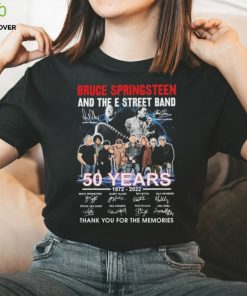 The Bruce Springsteen E Street Band 1972 2022 50 Years Signatures Graphic T Shirt