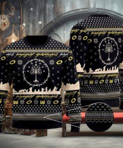 LOTR Ugly Knitted Christmas Sweater Xmas