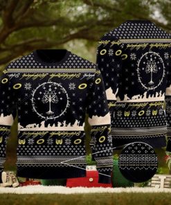 LOTR Ugly Knitted Christmas Sweater Xmas