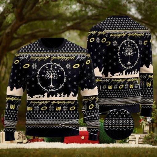 LOTR Ugly Knitted Christmas Sweater Xmas